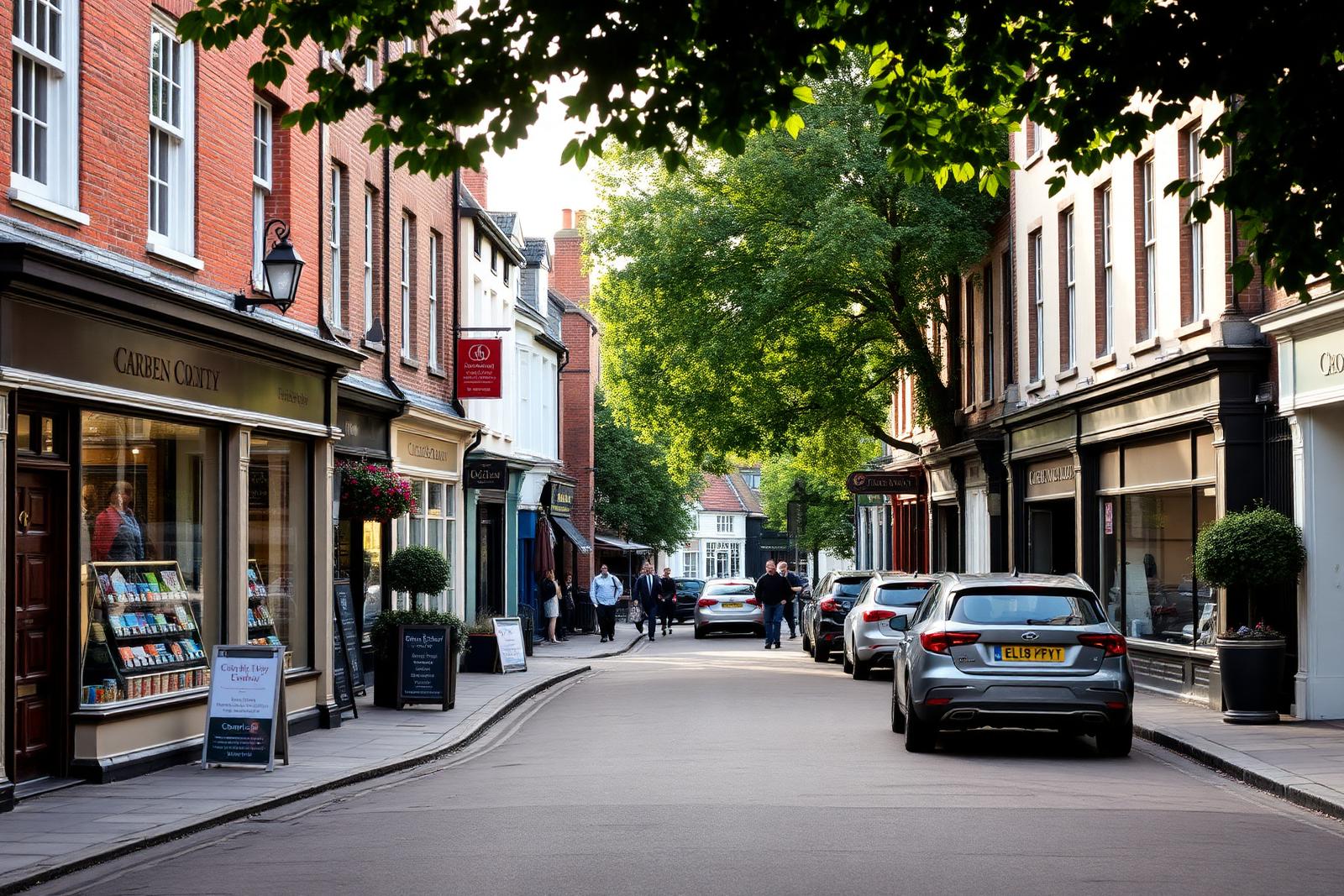Berkhamsted high street near The Doctor's Lounge Berkhamsted clinic